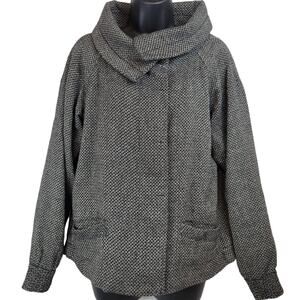 Boss by Hugo Boss Virgin Wool Black & Tan Jacket Size 6